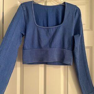 Aerie athletic cropped longsleeve top